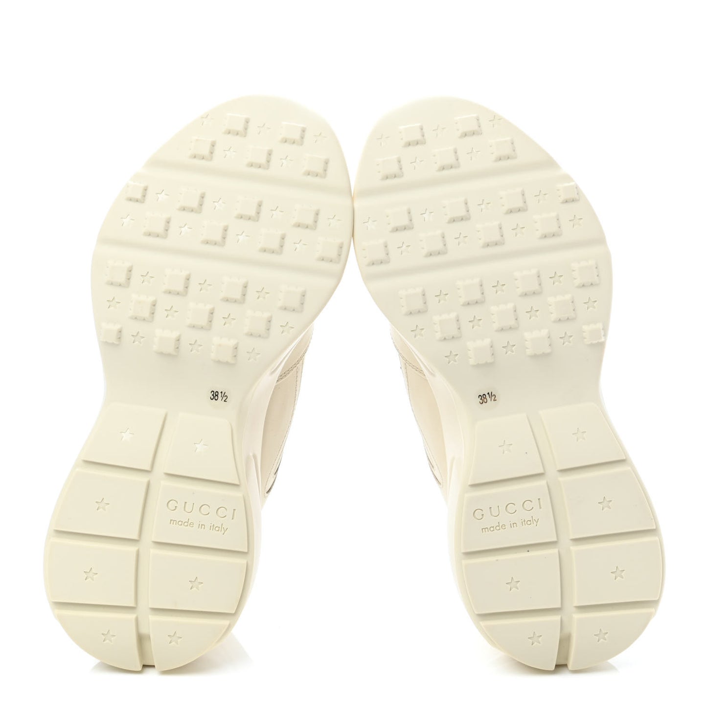 Calfskin Logo Womens Rhyton Sneakers 38.5 Ivory