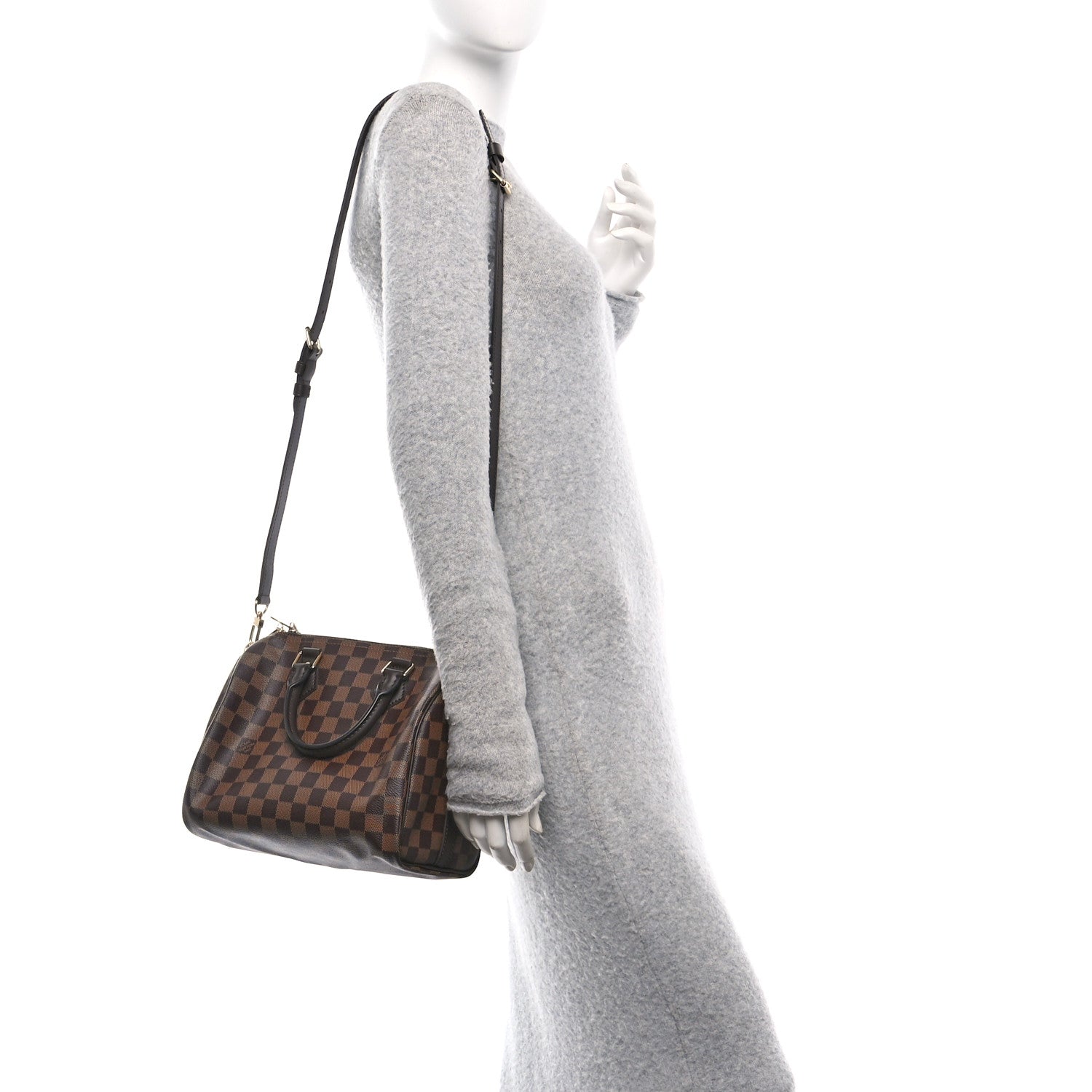 Louis Vuitton Damier Ebene Speedy Bandouliere 25 2 of 10