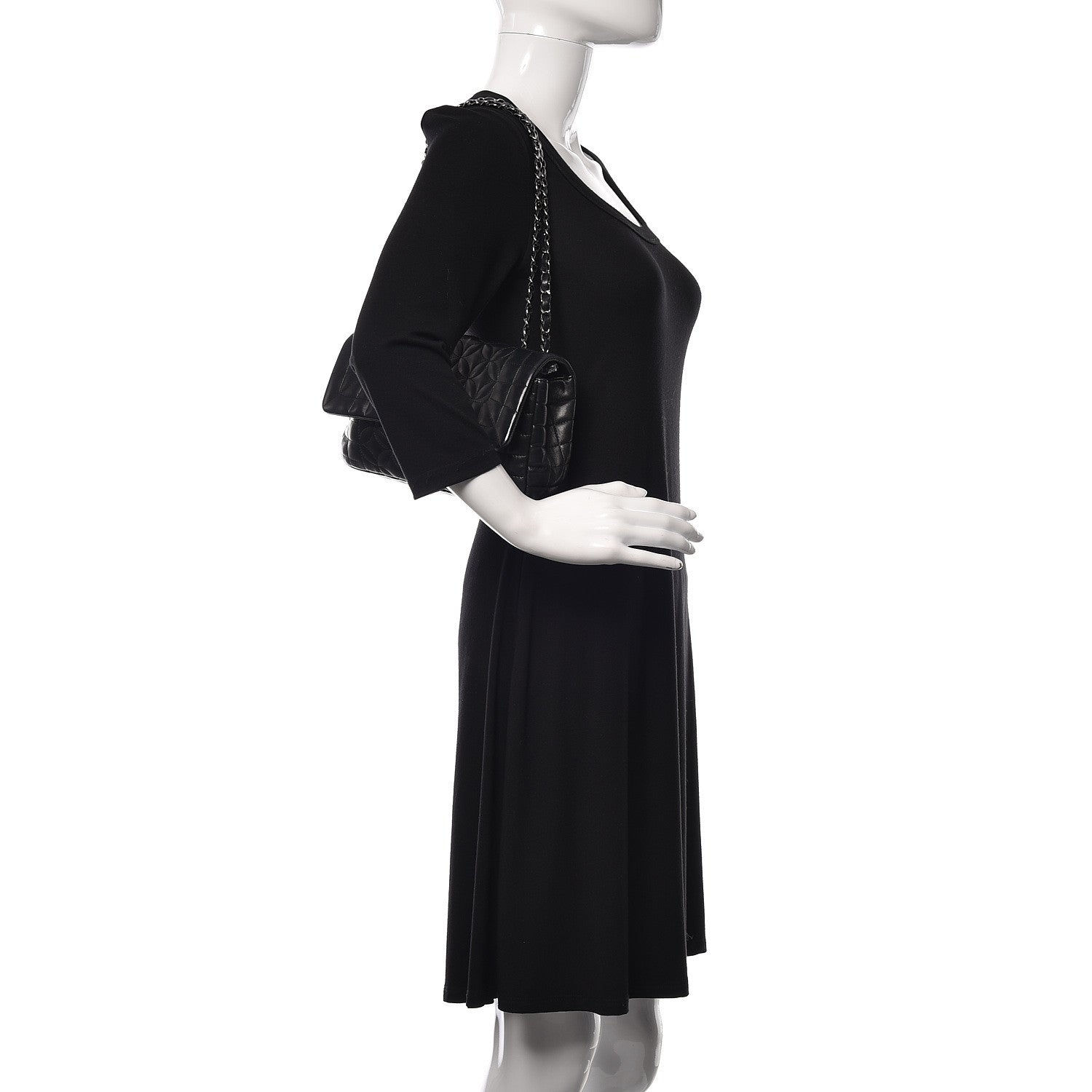 Chanel Lambskin Quilted Lady Graphic Flap Black 2 of 10
