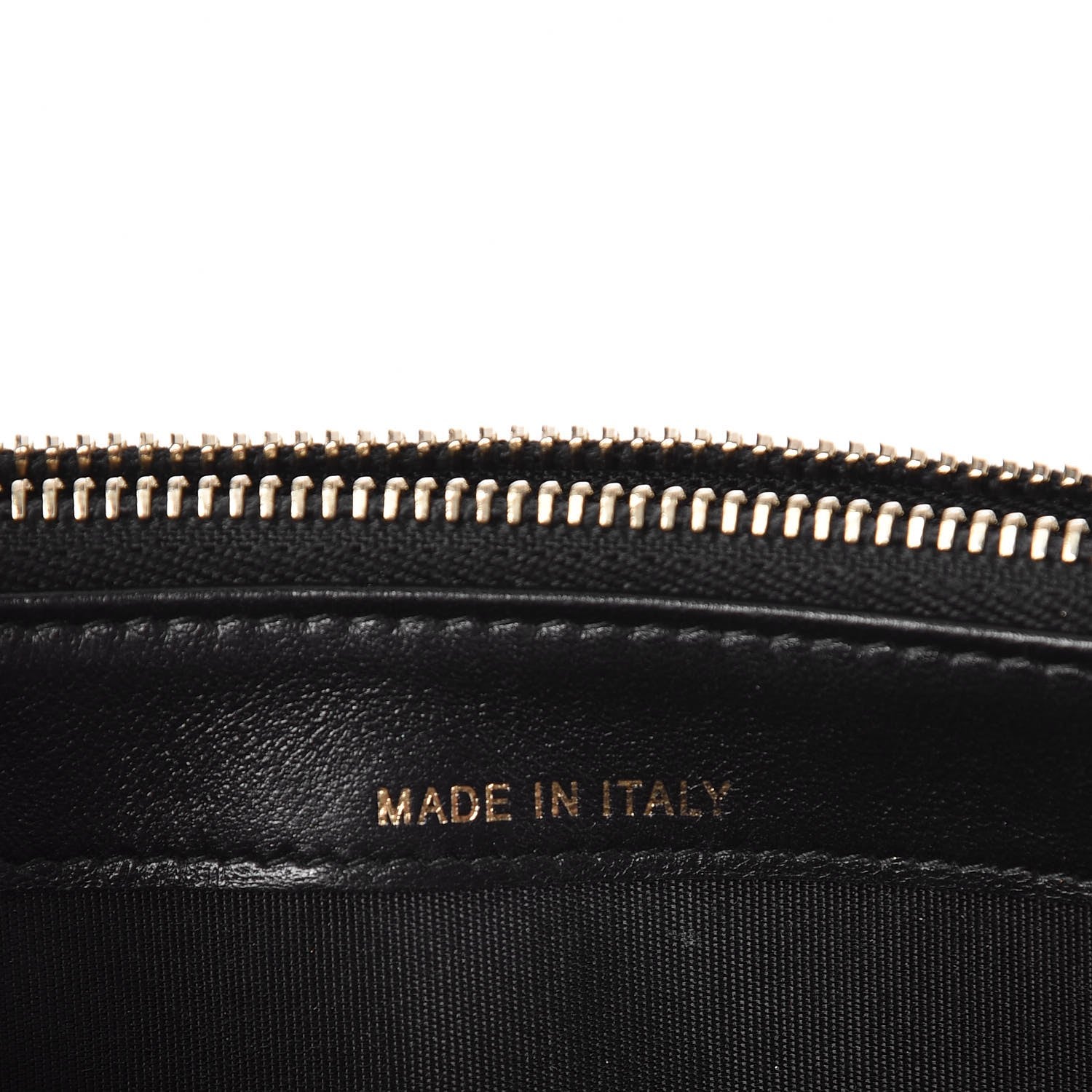 Chanel Metallic Lambskin Flat Quilted Clutch With Chain Black 7 of 9