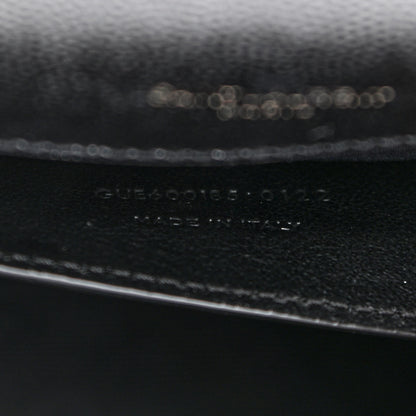 Saint Laurent Grain De Poudre Textured Mixed Matelasse Triquilt Medium Monogram Satchel Black 8 of 12
