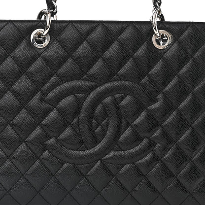 Chanel Caviar Quilted Grand Shopping Tote GST Black 8 of 10