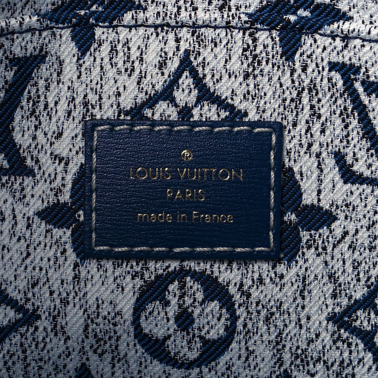 Monogram Jacquard Denim Onthego MM Bleu