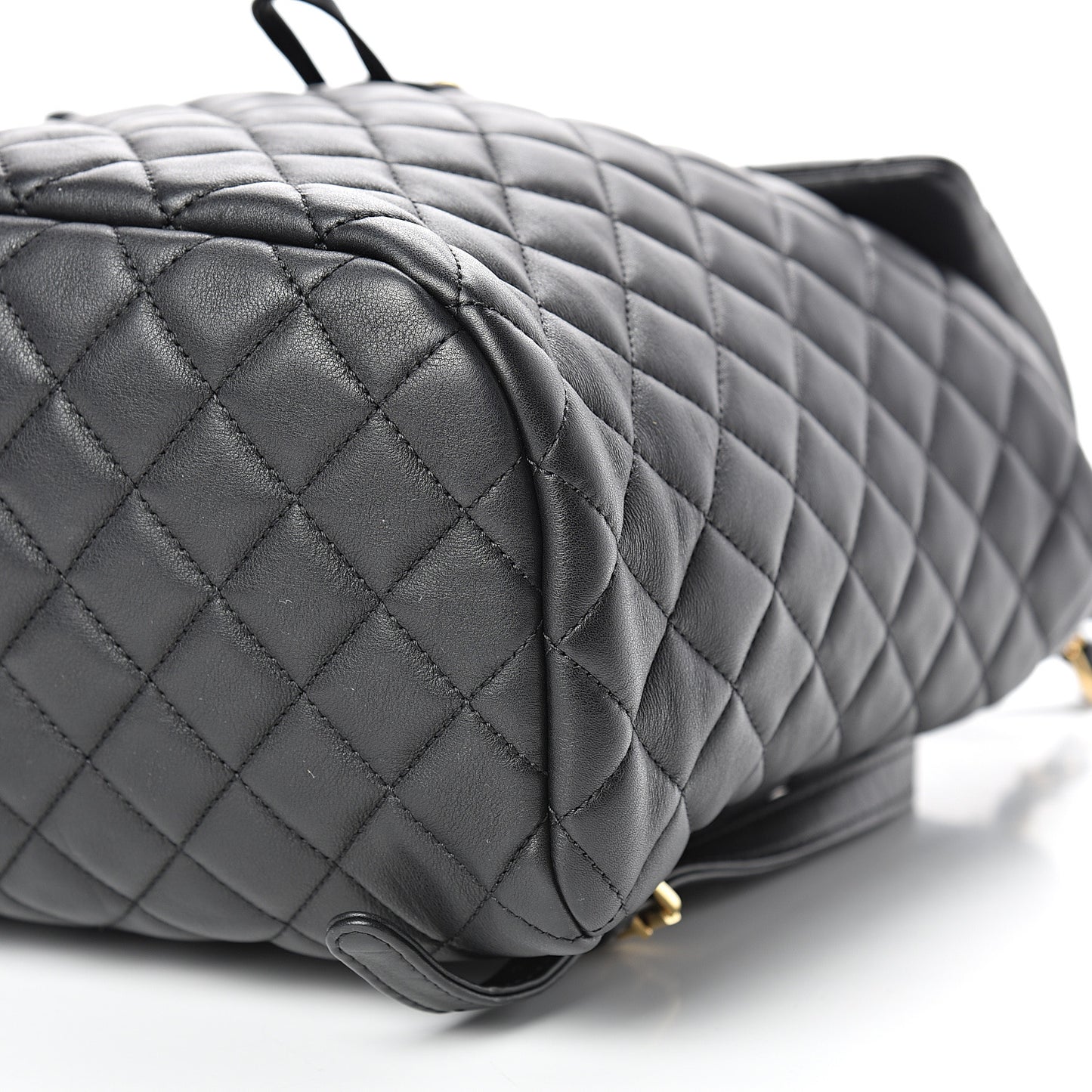 Calfskin Quilted Large Urban Spirit Backpack Black