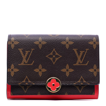 Louis Vuitton Monogram Flore Compact Wallet Coquelicot 1 of 7