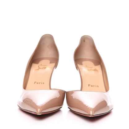 Christian Louboutin Patent Iriza 70 Pumps 39.5 Nude 2 of 12
