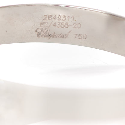Chopard 18K White Gold Diamond Happy Heart Ring 53 6.25 5 of 5