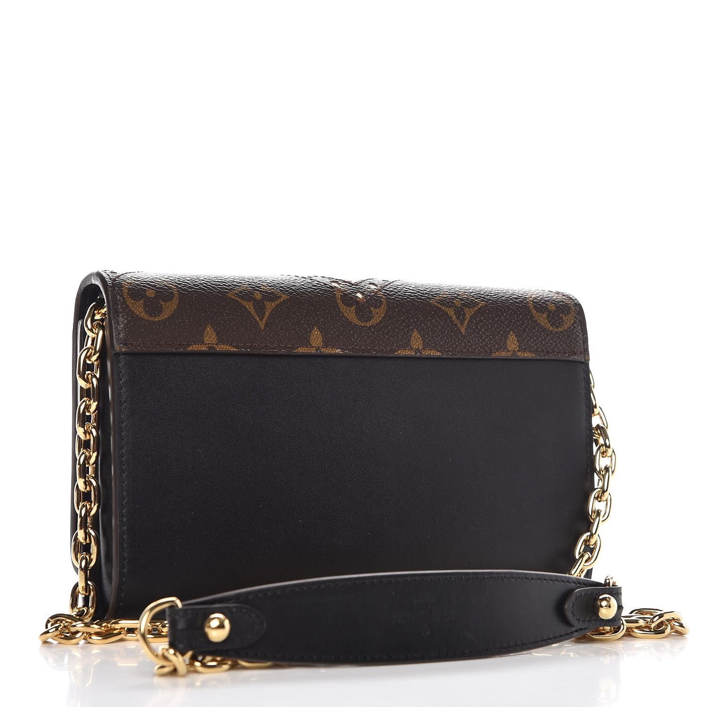 Veau Satin Monogram Twist Chain Wallet