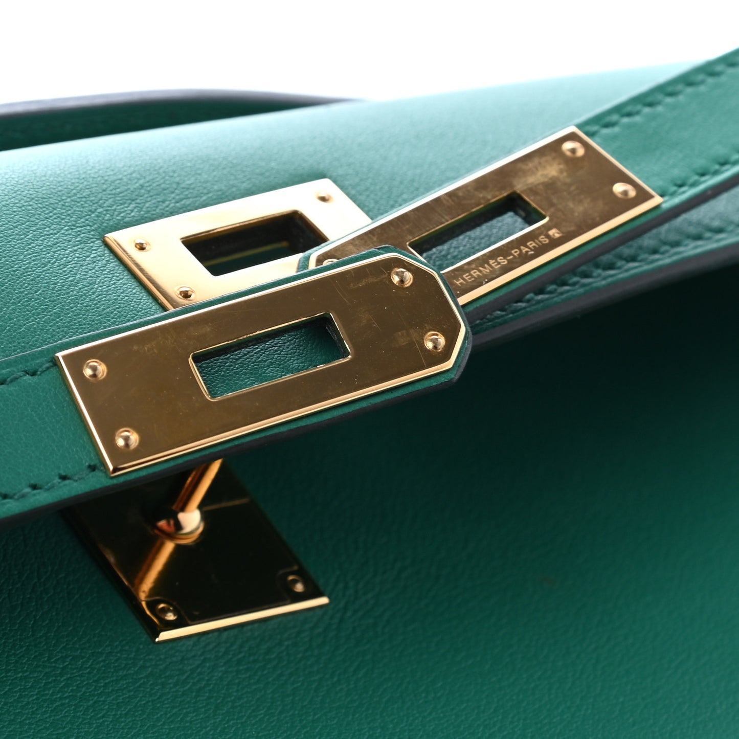 Swift Kelly Cut Clutch Pochette Vert Vertigo