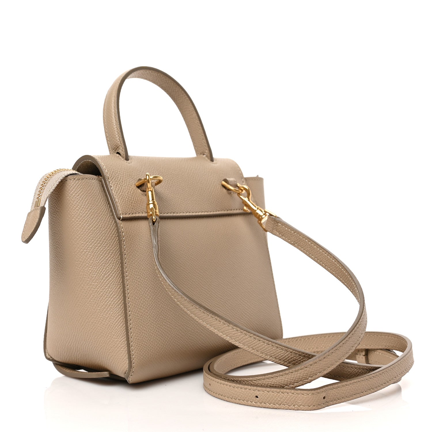 Celine Grained Calfskin Pico Belt Bag Light Taupe 3 of 7