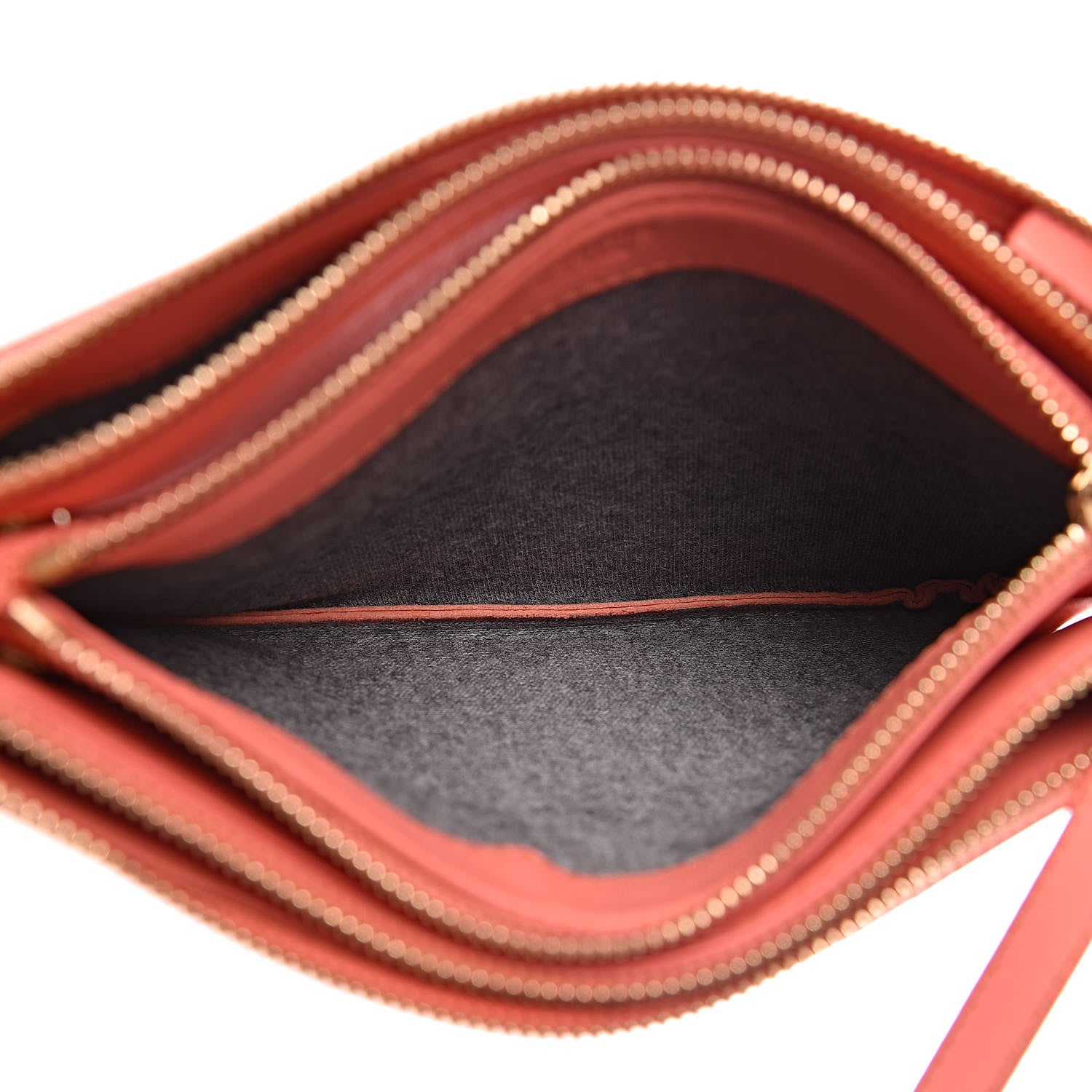 Celine Lambskin Small Trio Crossbody Bag Lipstick 5 of 16