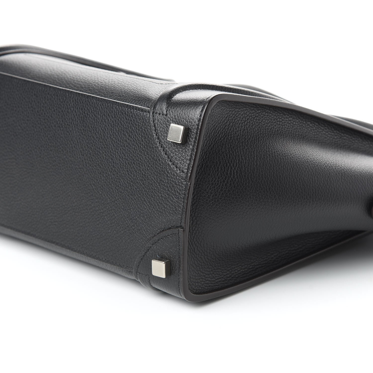 Celine Drummed Calfskin Micro Luggage Black 7 of 9