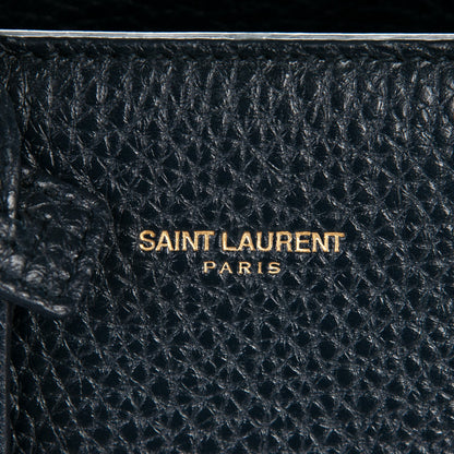 Saint Laurent Grained Calfskin Nano Sac De Jour Marine 6 of 7