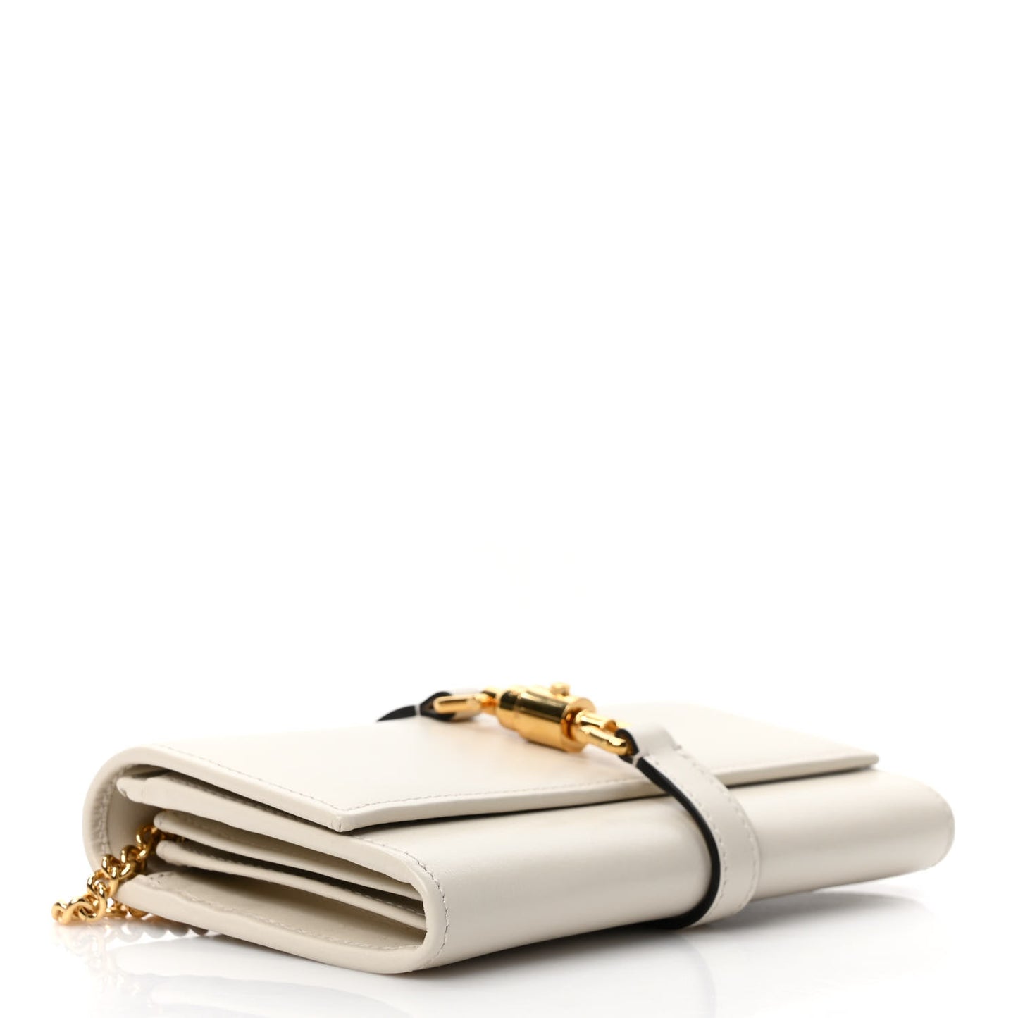Calfskin Jackie 1961 Chain Wallet Mystic White