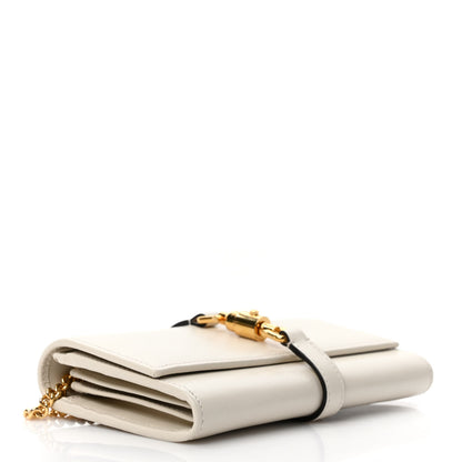 Gucci Calfskin Jackie 1961 Chain Wallet Mystic White 3 of 7