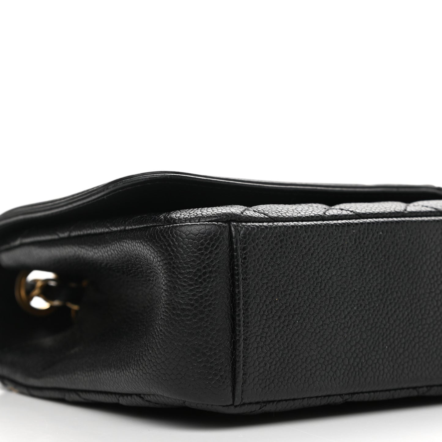 Caviar Quilted Medium CC Filigree Flap Black