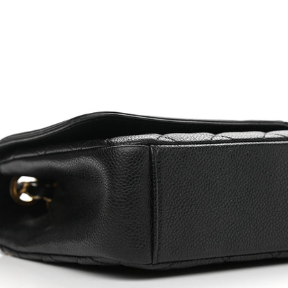 Chanel Caviar Quilted Medium CC Filigree Flap Black 9 of 12