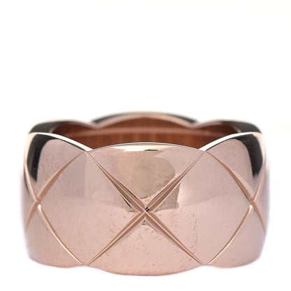 Chanel 18K Beige Gold Large Coco Crush Ring 50 5.25 1 of 8