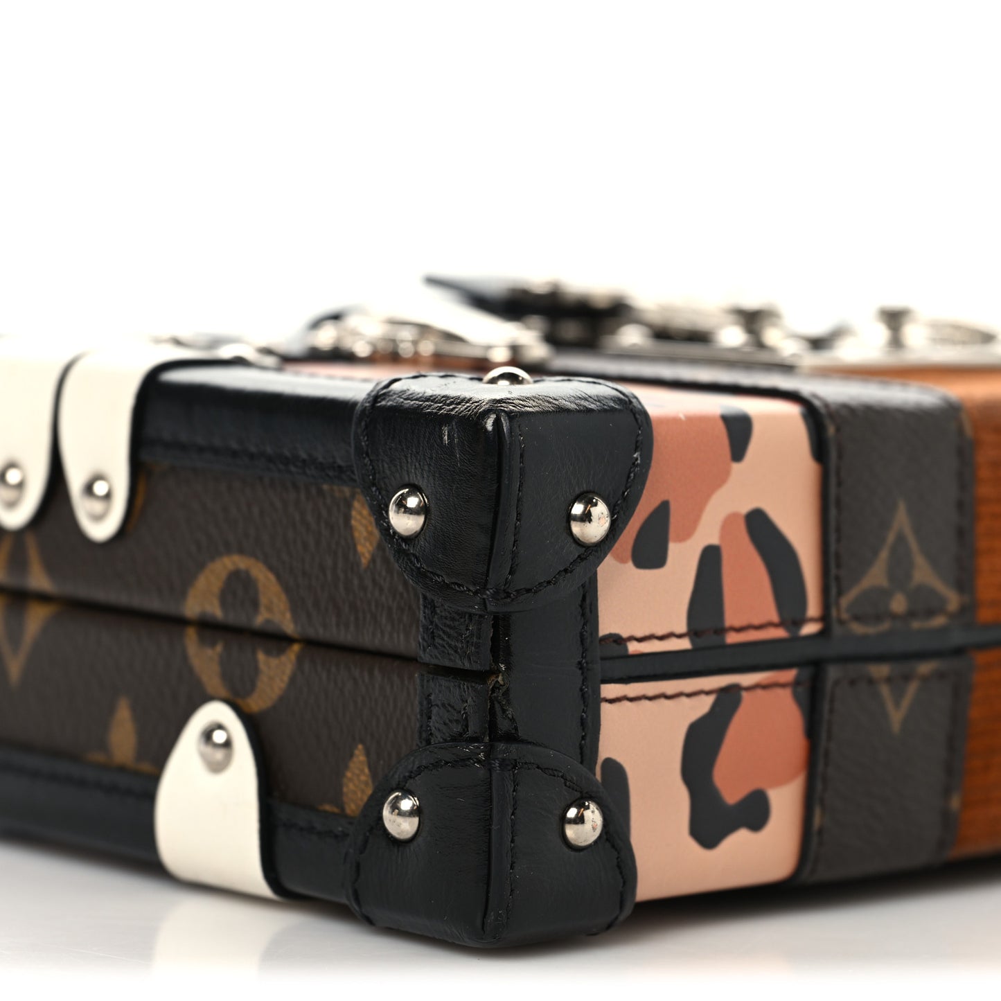 Monogram Leopard Corduroy Petite Malle