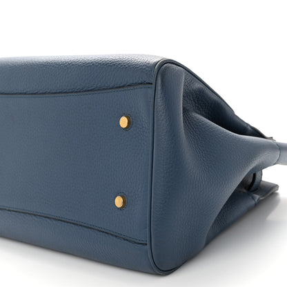 Mulberry Heavy Grain Small Belted Bayswater Tote Blue 9 of 10