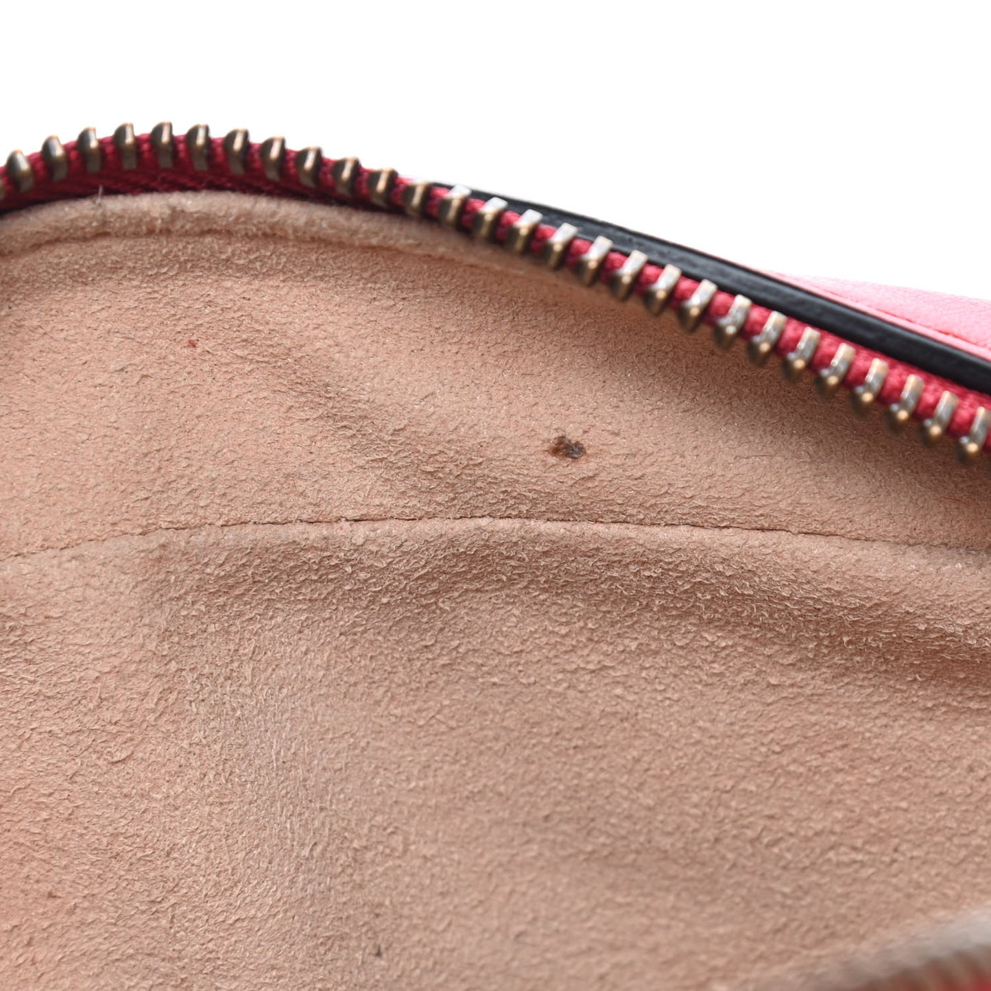 Calfskin Matelasse Mini GG Marmont Chain Shoulder Bag Hibiscus Red