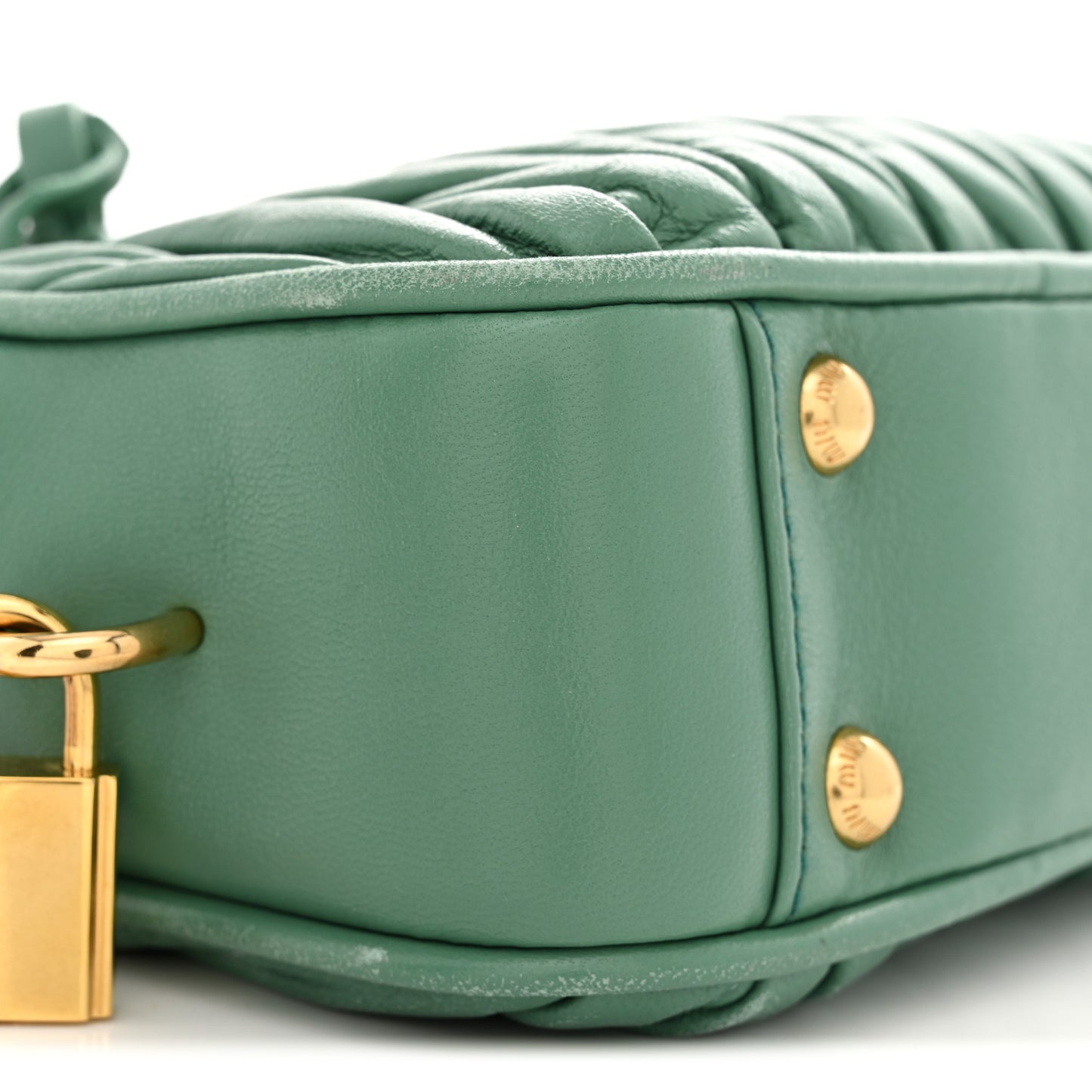 Nappa Matelasse Small Arcadie Green