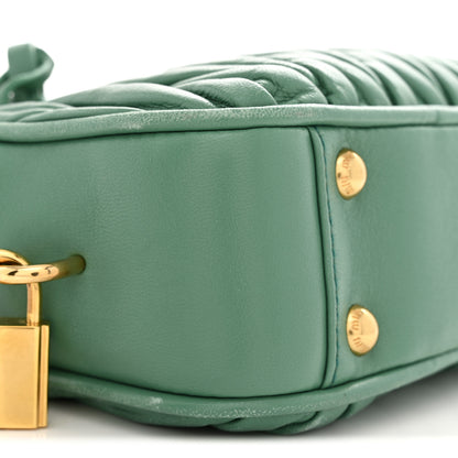 Miu Miu Nappa Matelasse Small Arcadie Green 8 of 10