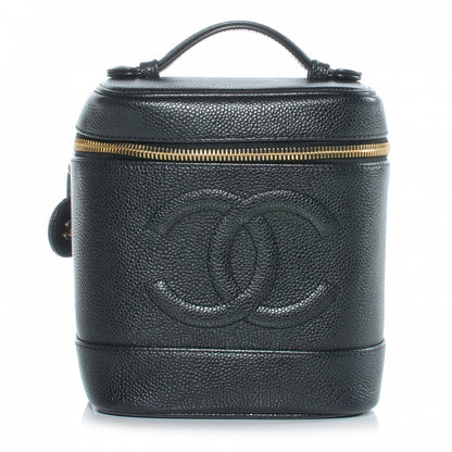 Chanel Caviar Cosmetic Vanity Bag Black 1 of 8