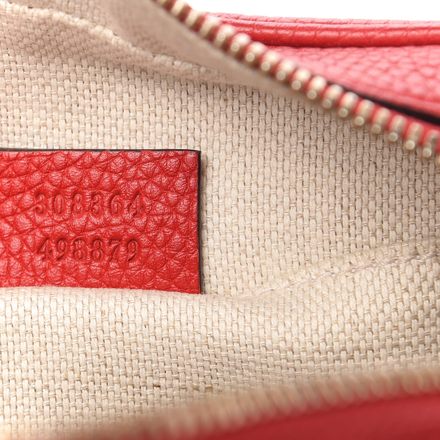 Gucci Pebbled Calfskin Small Soho Disco Bag Tabasco Red 9 of 11