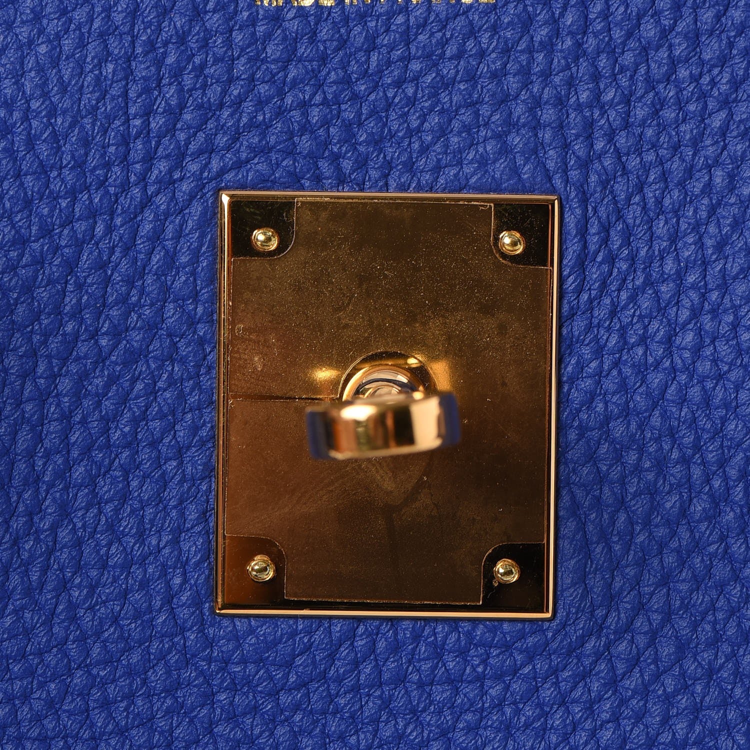 Hermes Togo Birkin 35 Bleu Electrique 17 of 33