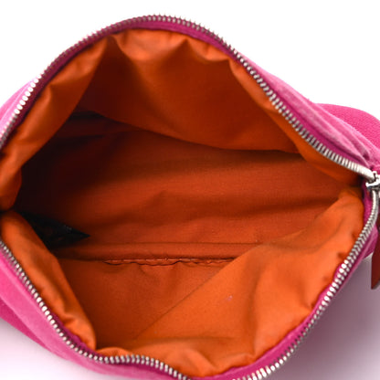 Hermes Cotton Canvas Mini Bolide Travel Cosmetic Pouch 5 of 6