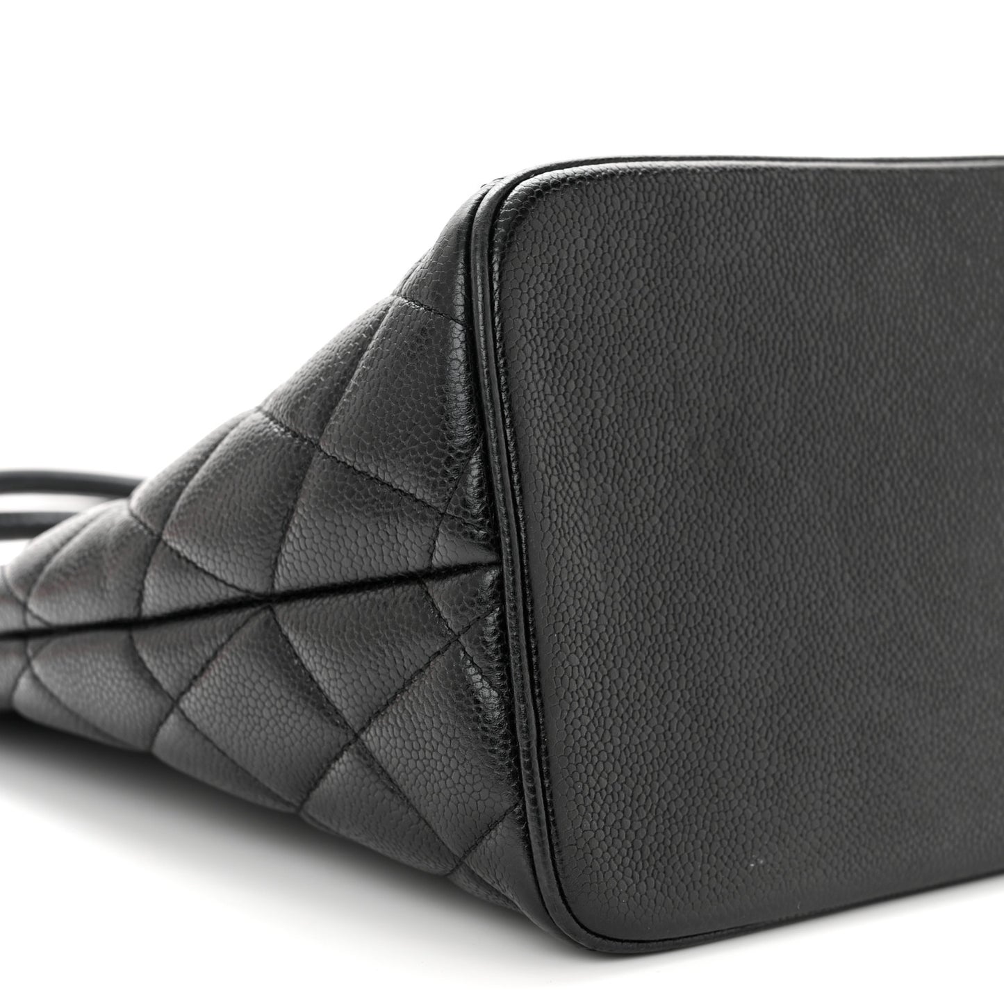 Caviar Quilted Medallion Tote Black