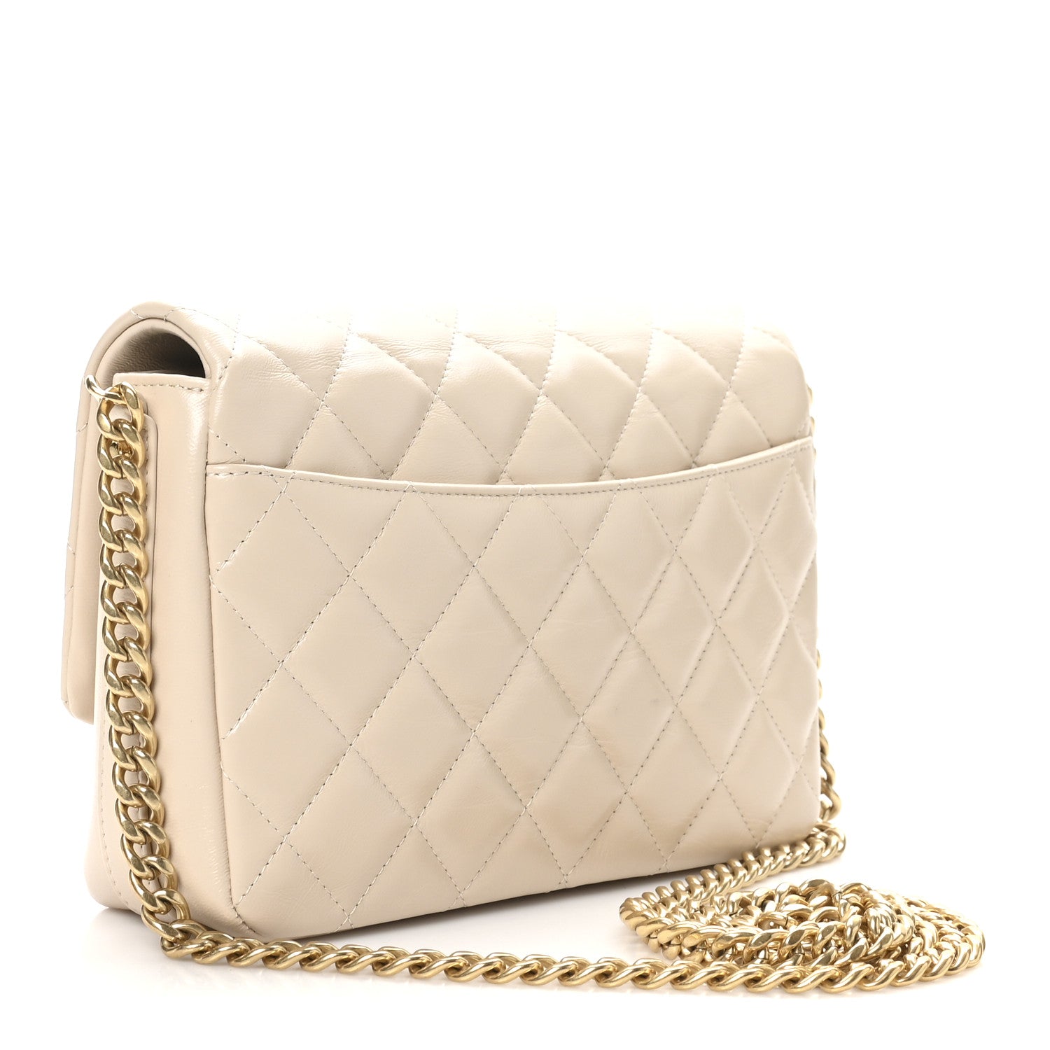 Chanel Lambskin Quilted Mini Maxi CC Flap Beige 3 of 10
