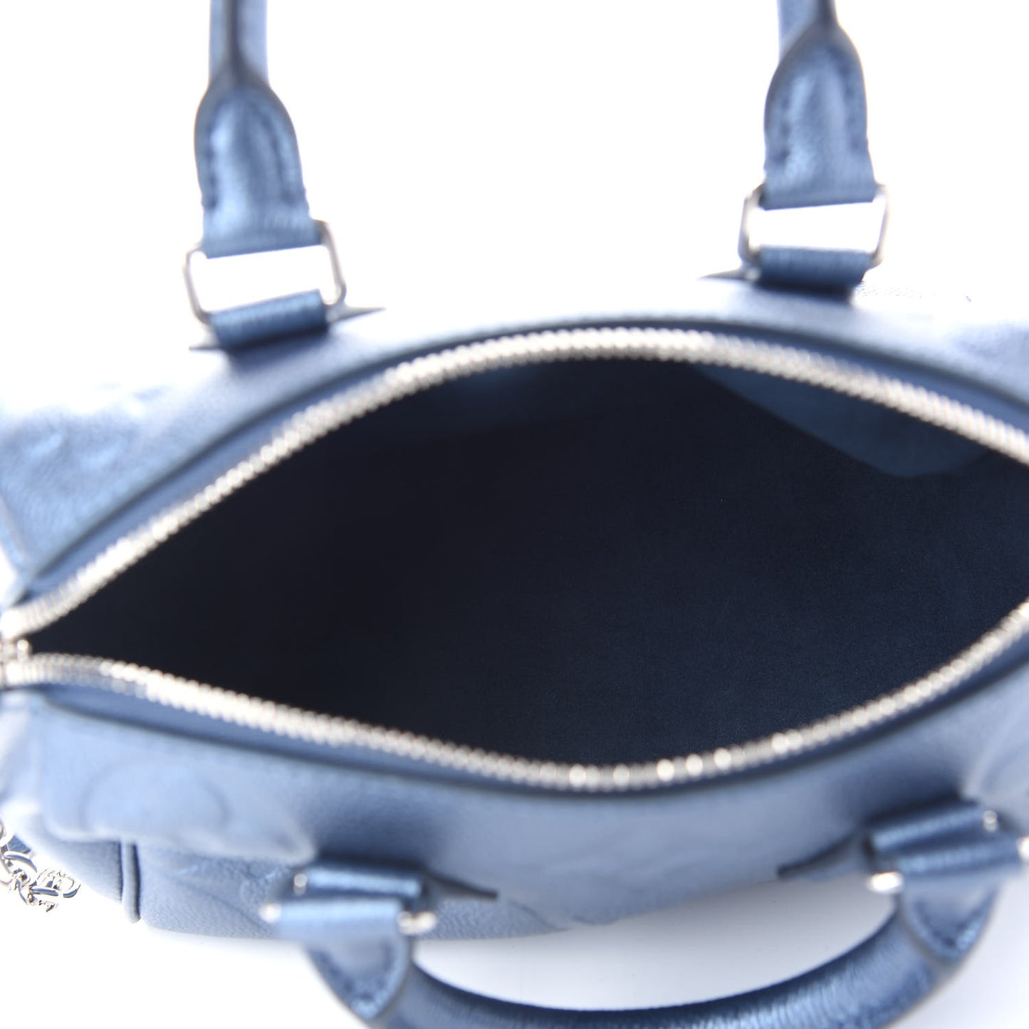 Metallic Empreinte Monogram Giant Speedy Bandouliere 20 Navy Nacre