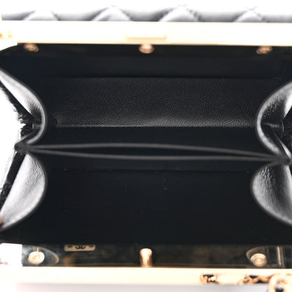 Chanel Lambskin Quilted Pearl CC Vanity Case Black 5 of 12