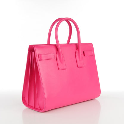Saint Laurent Calfskin Small Sac De Jour Bubblegum 3 of 9