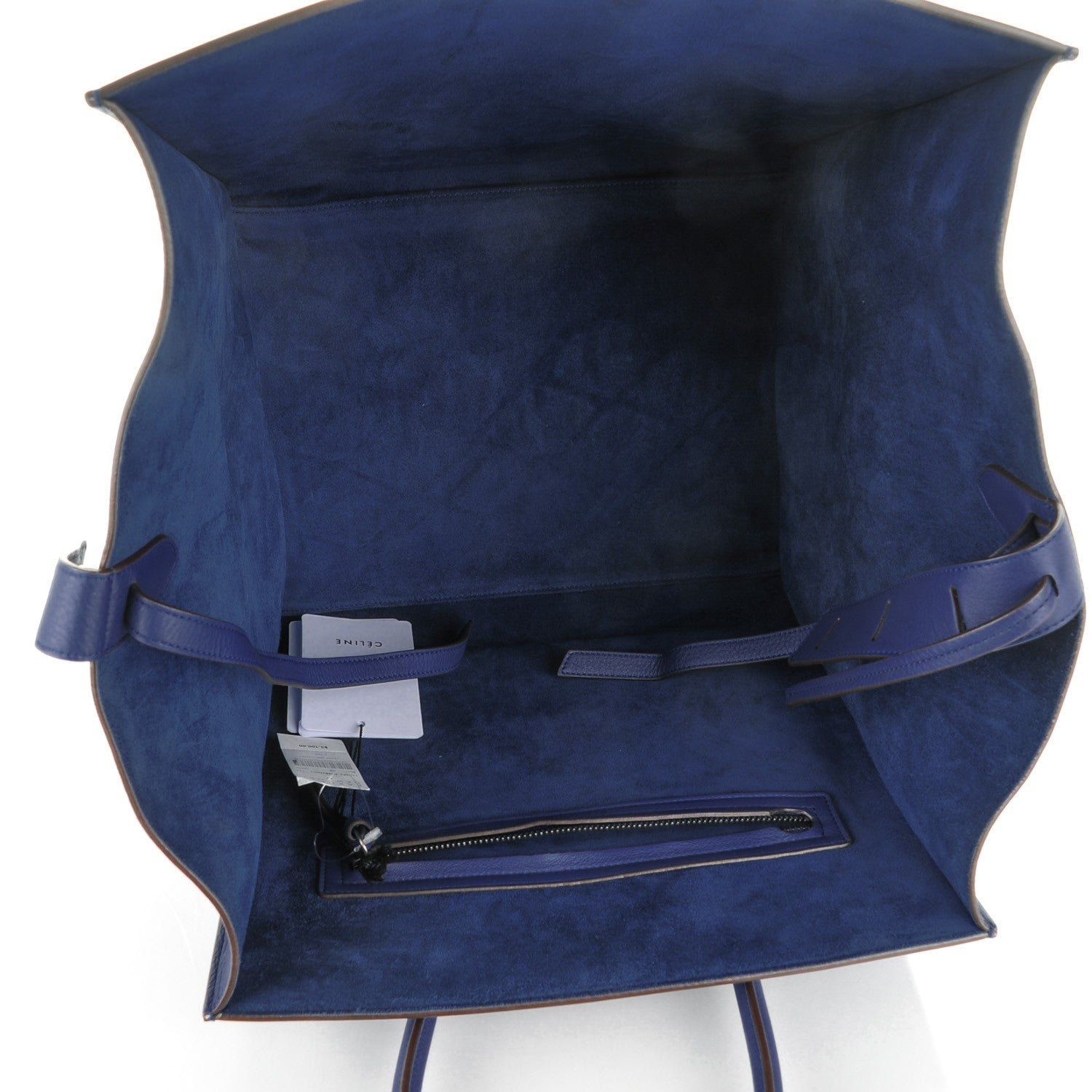 Celine Supple Calfskin Medium Phantom Luggage Indigo 5 of 9