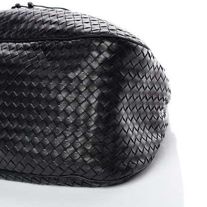 Bottega Veneta Nappa Intrecciato Drawstring Hobo Bag Black 6 of 15
