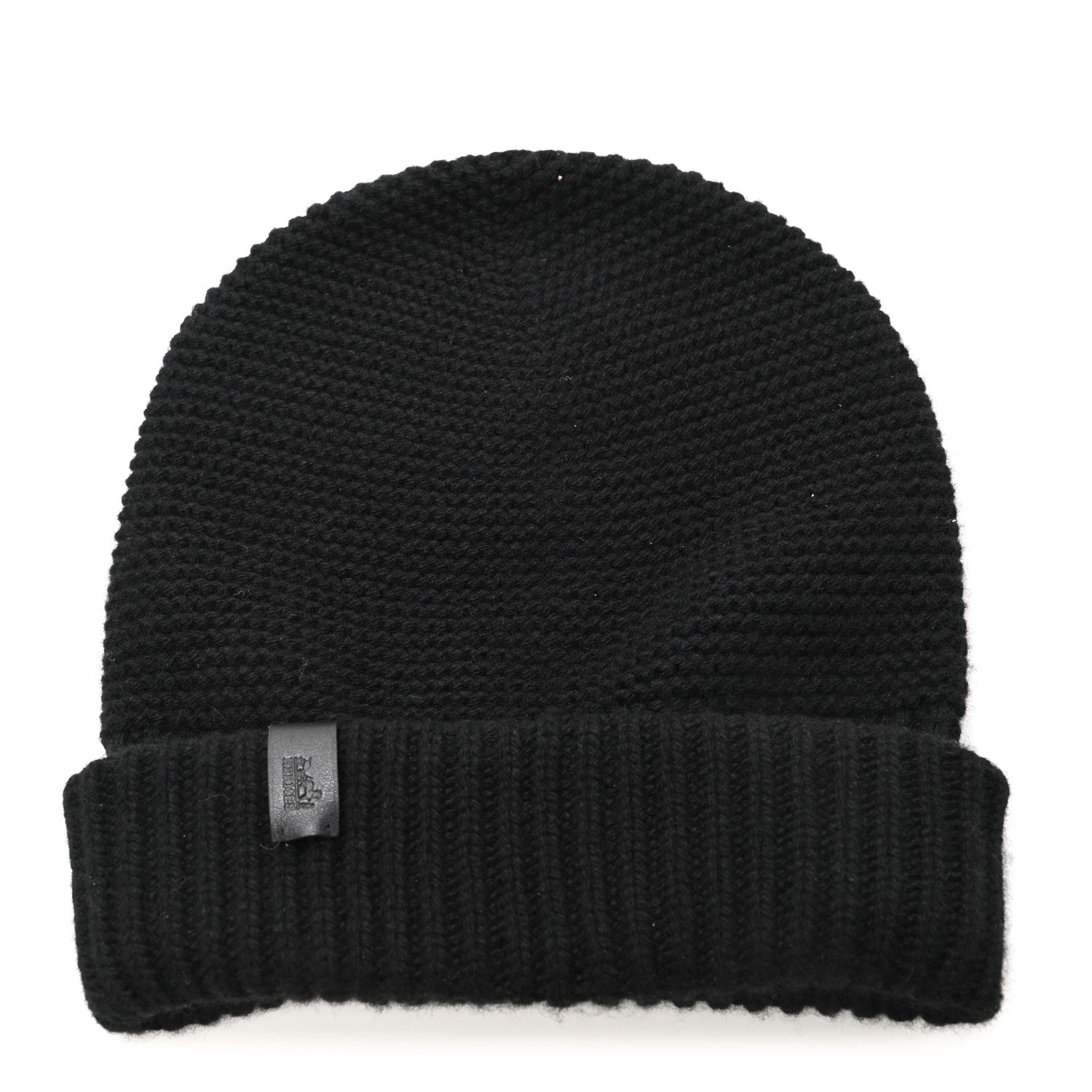 Hermes Cashmere Beanie Hat M Black 1 of 6