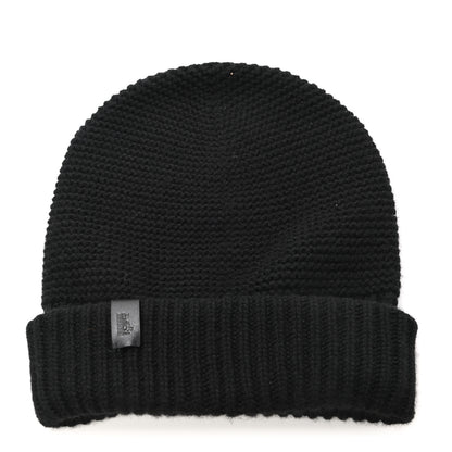 Hermes Cashmere Beanie Hat M Black 1 of 6
