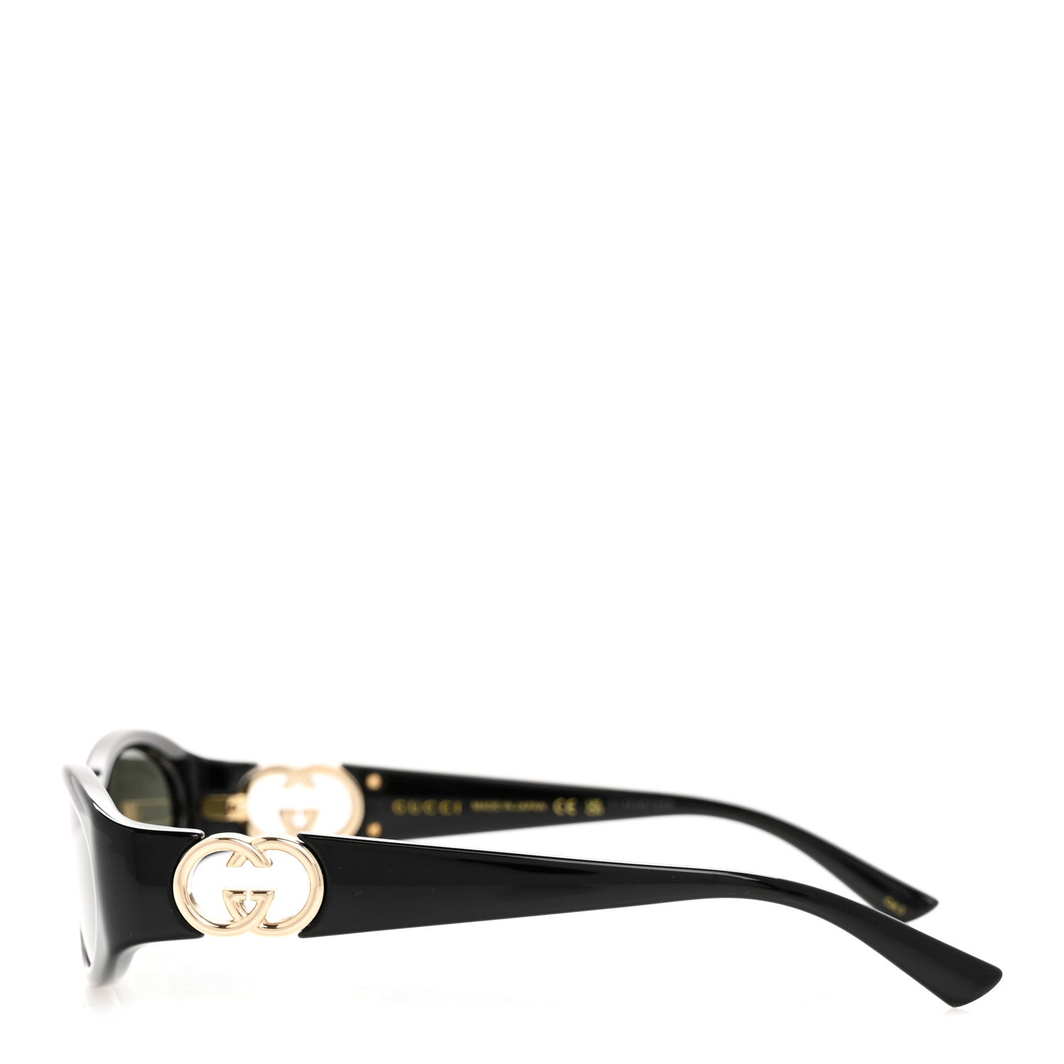 Gucci Acetate Oval Sunglasses GG1660S Black 3 of 9