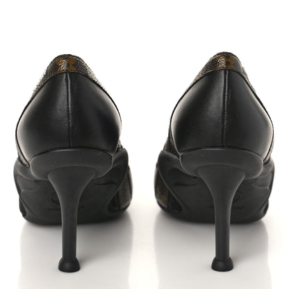 Louis Vuitton Patent Monogram Archlight Pumps 36 Black 5 of 9