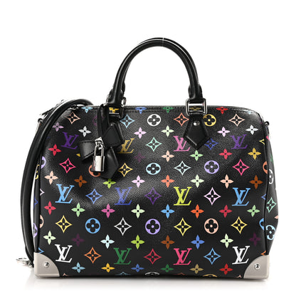 Louis Vuitton LV X TM Monogram Multicolor Speedy Soft 30 Black 1 of 9