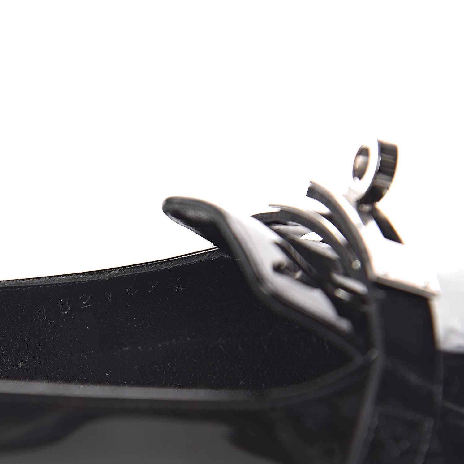 Hermes Patent Pegase Ballerina Flats 35 Black 8 of 9