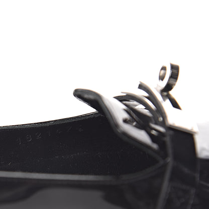 Hermes Patent Pegase Ballerina Flats 35 Black 8 of 9