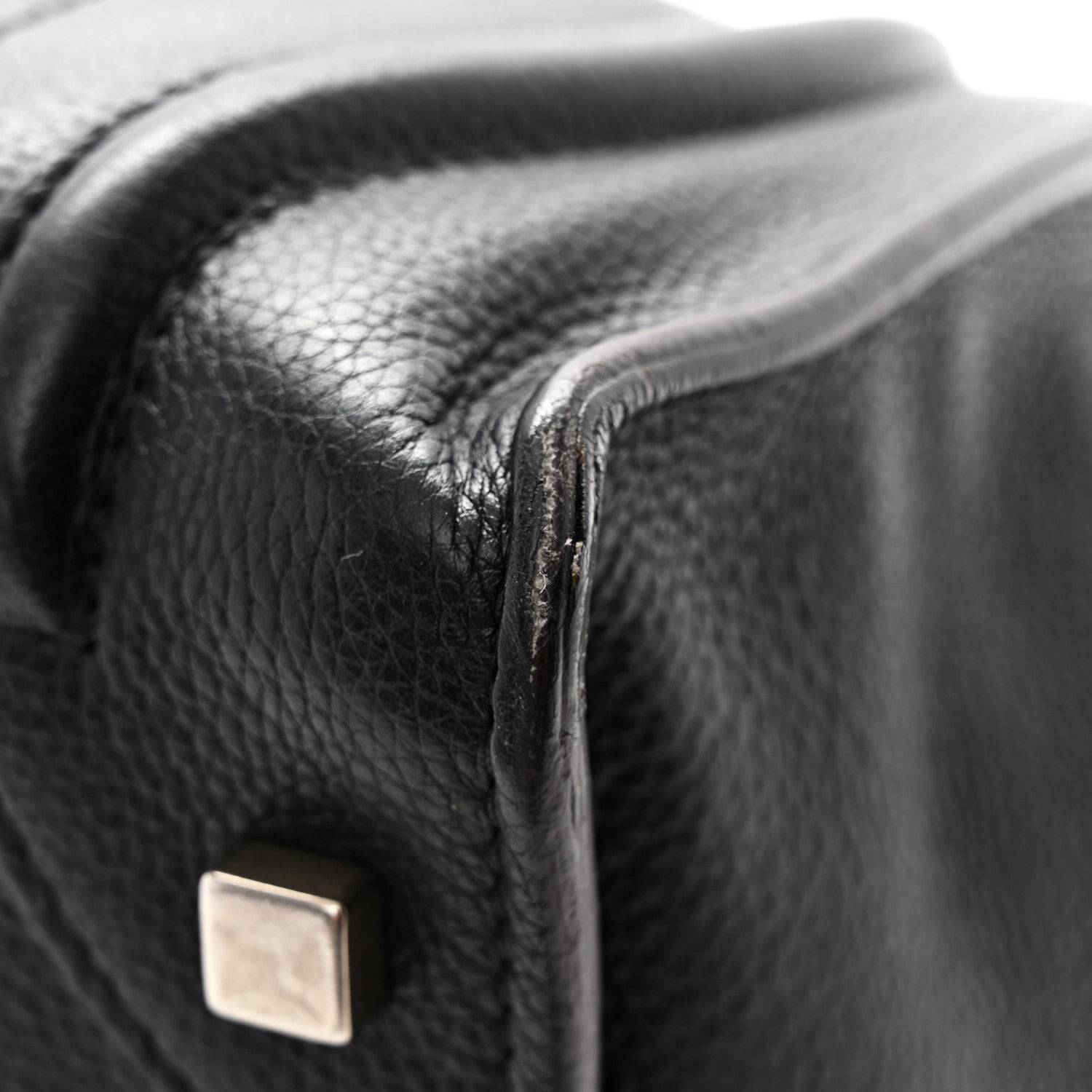 Celine Drummed Calfskin Mini Luggage Black 10 of 12