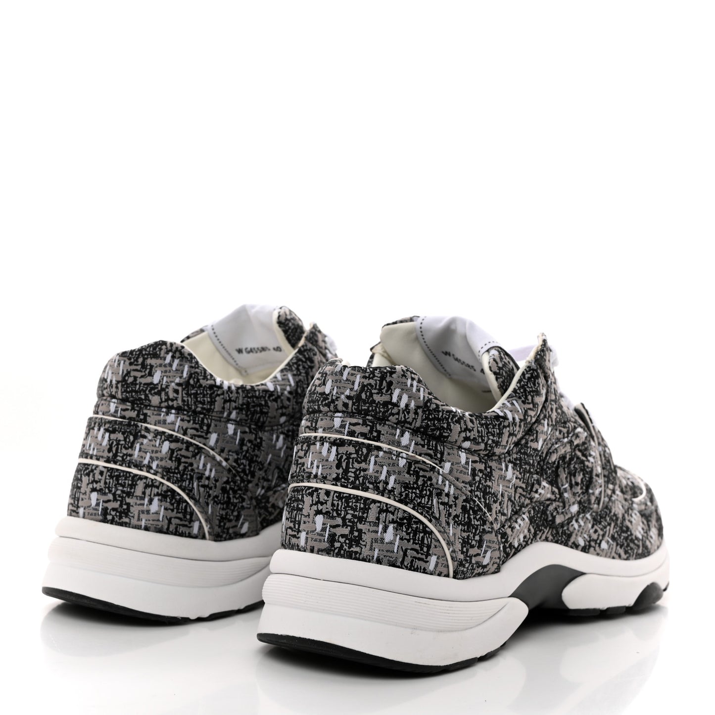 Tweed CC Sneakers 40.5 Grey Black