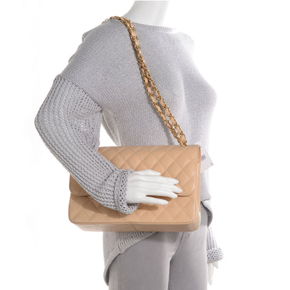 Chanel Caviar Jumbo Double Flap Beige Clair 2 of 8