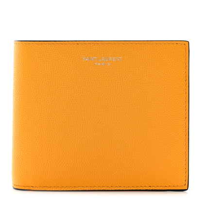 Saint Laurent Grain De Poudre Paris East West Wallet Yellow 1 of 7