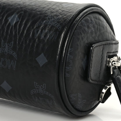 MCM Visetos Mini Barrel Crossbody Bag Black 6 of 6